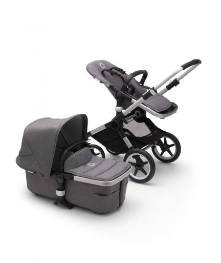 Brand New Bugaboo Fox 2 Complete Full-Size Stroller, The Most Advanced Comfort Stroller - Aluminum Grey Melange